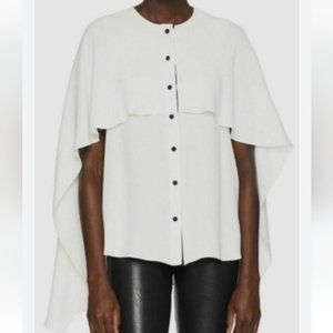 Prabal Gurung Collective Blue Cape Top